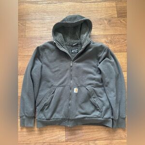 Carhartt Dark Gray Sherpa-Lined Jacket